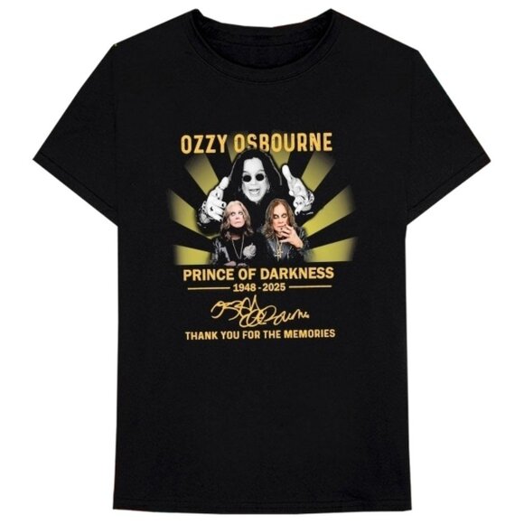 Ozzy Osbourne Tribute Shirt Prince Of Darkness Memorial Tee Thank You Shirt 91 - Picture 1 of 5